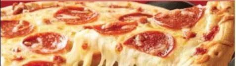 Hot cheesy pizza